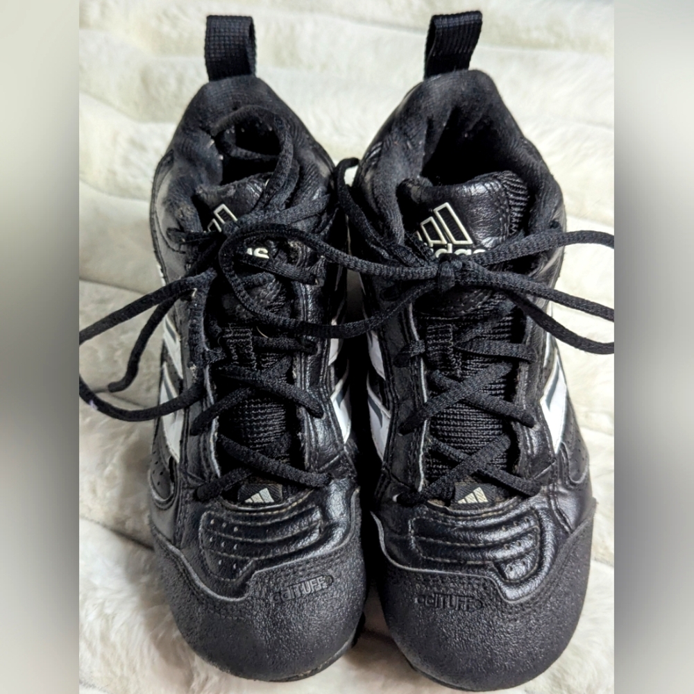 Kids Black and White Adidas Shoes